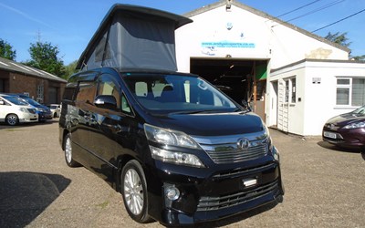 2012 TOYOTA VELLFIRE CAMPER ~OFF GRID SOLAR~ELECTRIC INDUCTION HOB~NO GAS !!!!!